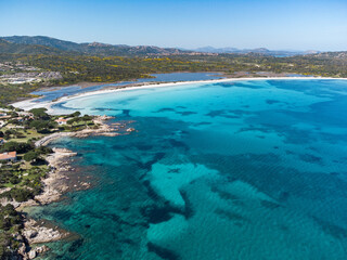 Fototapeta na wymiar Sardegna: Spiaggia Lu Impostu, San Teodoro - Puntaldia.