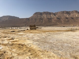 mountains in the desert near the dead sea
