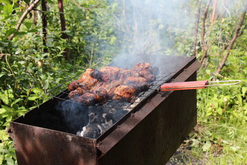 barbecue in the garden