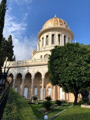 Fototapeta na wymiar Bahai Gardens Israel Haifa tourist attraction