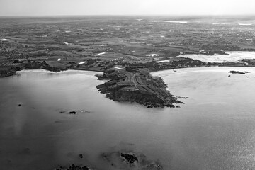 Dinard saint malo rance frehel Grouin from aerial view