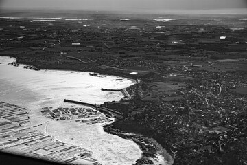 Fototapeta premium Dinard saint malo rance frehel Grouin from aerial view