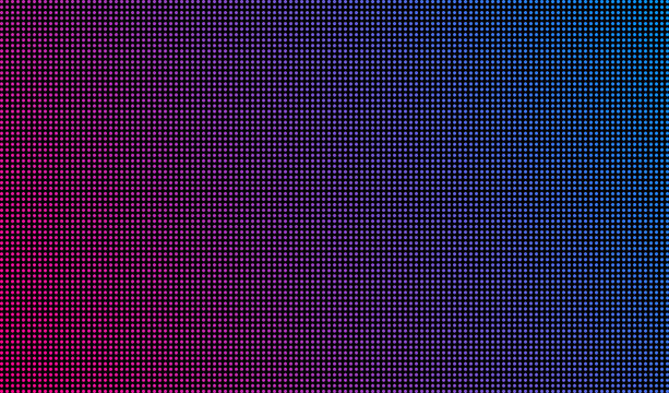 Led screen texture dots background display light. TV pixel pattern monitor screen led texture