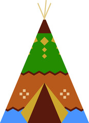 Traditional home of the North American Indians. Wigwam. © Anton