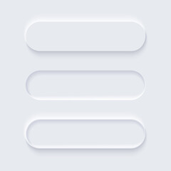 Button shadow round square app minimal modern vector ui layout. Neomorphism button shape