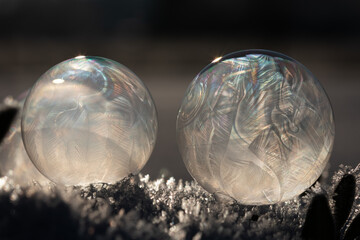 Gefrorene Seifenblasen