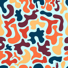 seamless pattern of multicolored spots, background