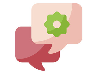 message saying islam ramadan single isolated icon with flat style