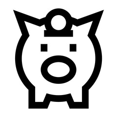 
Grab this premium quality linear icon of piggy bank 

