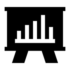 
Business presentation in linear style icon 

