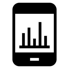 
Grab this premium quality linear icon of mobile analytics 

