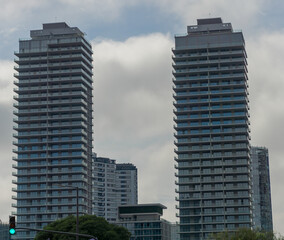Fototapeta premium New buildings, crystal and steel