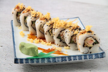 Freshly made Japanese food