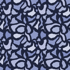 Seamless hand-drawn geometric patterns in blue tones. Beautiful stylish design for fabrics, textiles, boys goods, wrapping paper, home decor, posters, wallpapers, scrapbooking