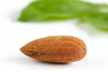 A pile of Almonds, isolated on a white background.