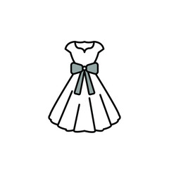 Illustration Vector graphic of dresses icon