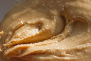 peanut butter texture close up