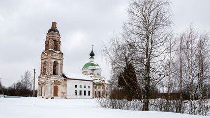 Orthodox church in the process of restoration