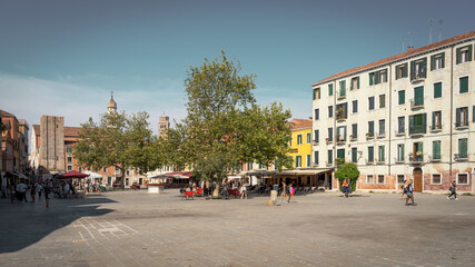 Fototapeta premium Campo Santa Margherita, Venice, Italy.