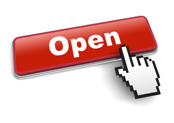 open concept 3d illustration isolated