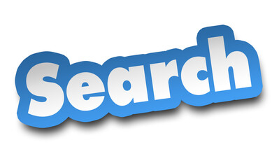 search concept 3d illustration isolated
