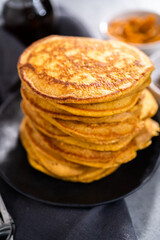 Pumpkin pancakes