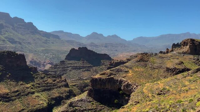 Mirador El Guriete Santa Lucia de Tirajana Gran Canaria Berglandschaft