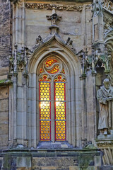 Fototapeta na wymiar Fenster der Marienkirche in Pirna