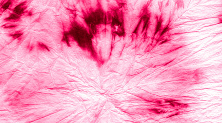  Fuxia Tie Dye Wash. Ink Stripe Silk Designs.