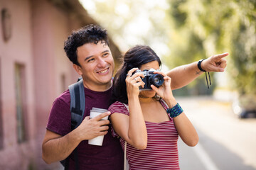 Woman photographer.