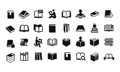 Book Reader Editable Stroke Icons