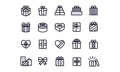 Gift Box Icons vector design 