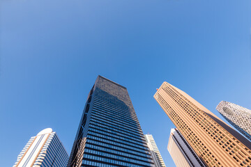 Obraz premium Modern Office Building in Shinjuku City, Tokyo,Japan.