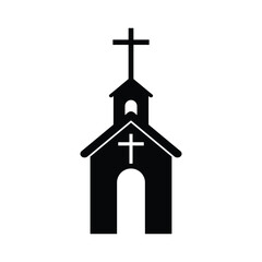 Church icon. Illustration isolated for graphic