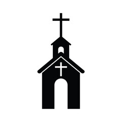 Church icon. Illustration isolated for graphic