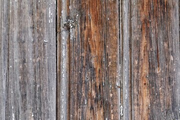 Wall of an old wooden house, background