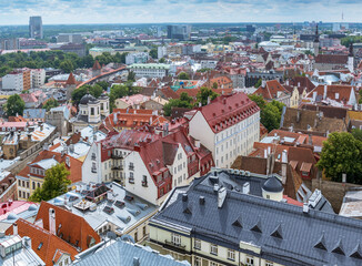 Tallinn capital of Estonia view from above