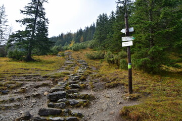 szlak na Kopieniec Wielki, szczyty i szlaki w Tatrach TPN