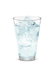 グラス サイダー ソーダ 飲み物 氷 イラスト リアル 