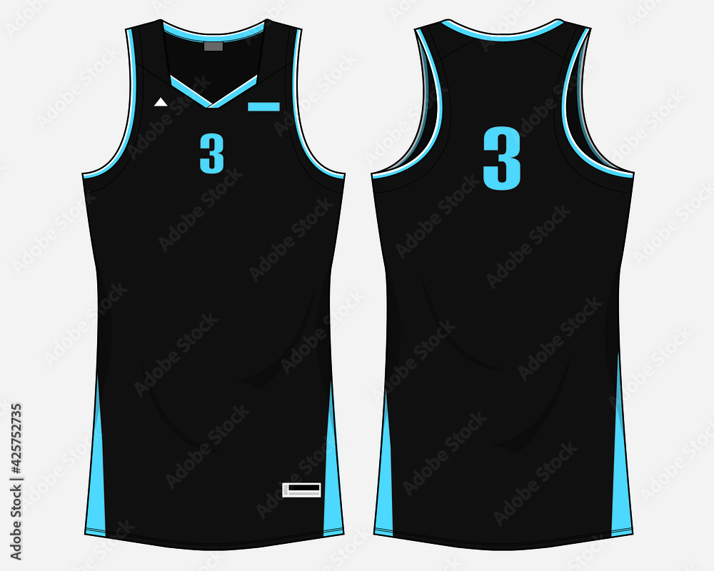 Wall mural singlet women basketball jersey sports design vector template