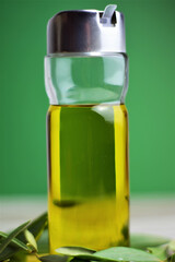 Close up. Olive oil, with important benefits for our body. Also called liquid gold. Product of Spain, mainly one of the largest producers.