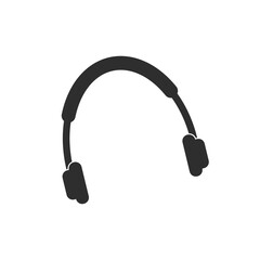 headphone flat icon. headphone icon image