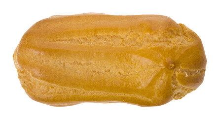 Eclairs isolated on white background close-up.