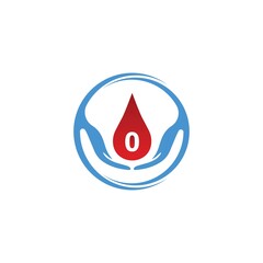 Blood logo icon vector template. Health and Care Symbol. Vector Logo Design