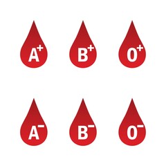Blood logo icon vector template. Health and Care Symbol. Vector Logo Design