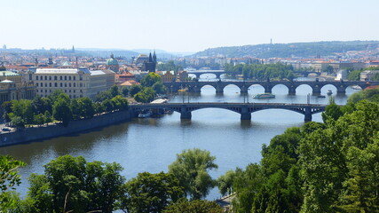 Obraz premium Prag und seine Brücken