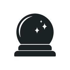 magic ball flat icon design template