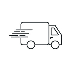 Delivery Truck Icon Design Logo Template