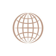 Vector planet icon. Flat design. White background. For a wide range of applications in design.