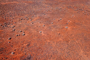 Flat desert plain with no trees